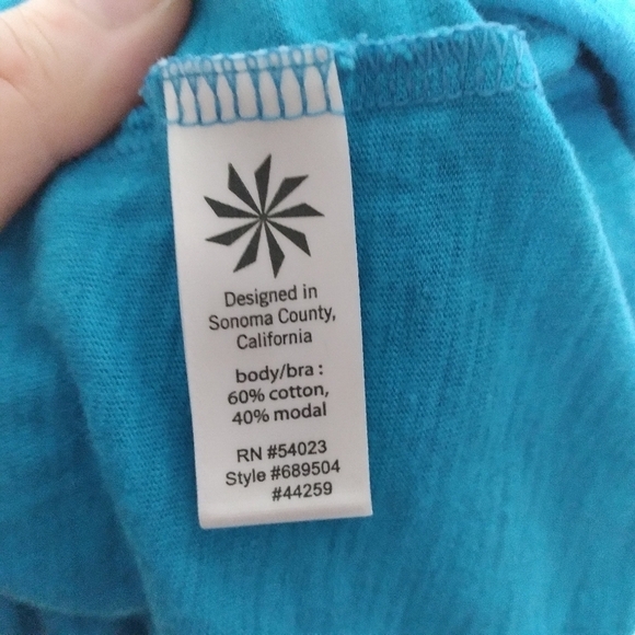 Athleta Blue Racerback Athletic Dress with Built in Bra Size Small - Picture 6 of 8
